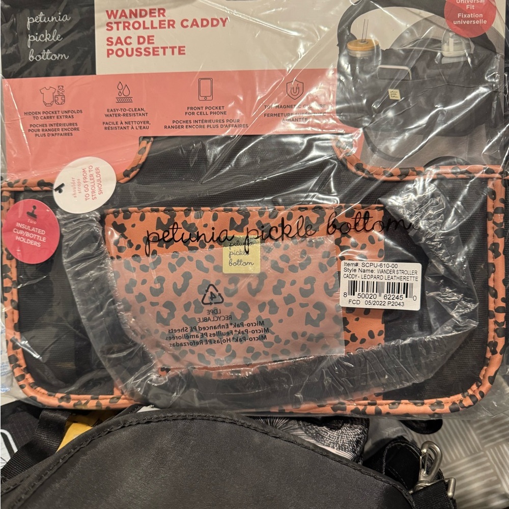Petunia Pickle Bottom Black and Orange Baby Bag